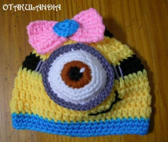 Gorro minion para ninos.How to crochet minion hat