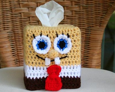Cubre Caja de Pañuelos a Crochet 