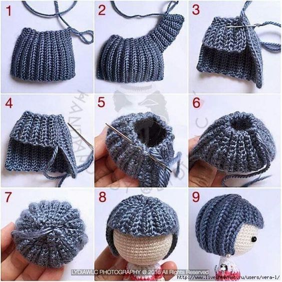 6 Tutoriales para el Pelo de tus Amigurumis