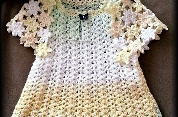 4 Patrones Vestidos Nena Crochet 
