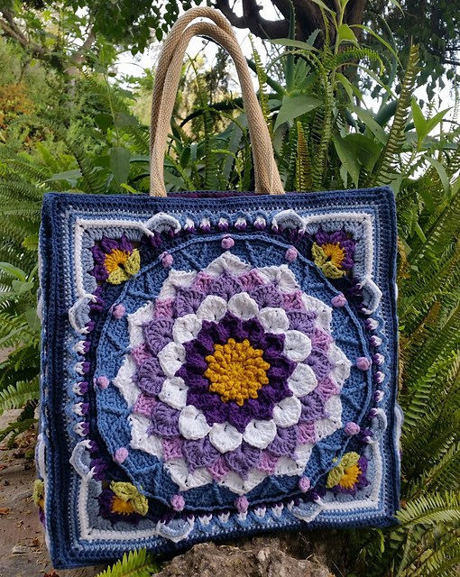 abuela sí mismo codicioso bolso granny mandala-crochet-otakulandia.es (31) | Otakulandia.es