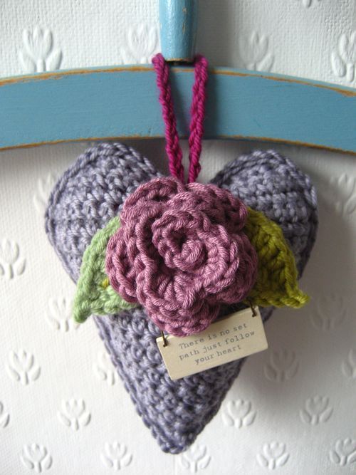 corazones crochet ambientadores armarios y cajones