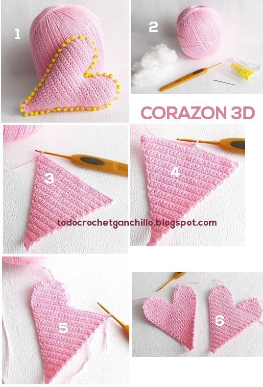 corazones crochet ambientadores armarios y cajones