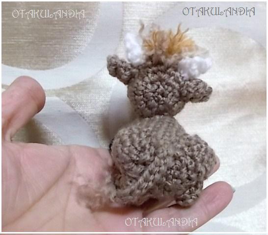 buey de crochet de espaldas