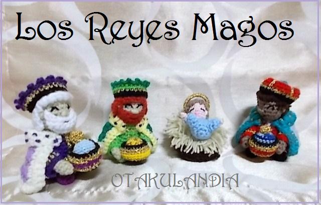 Reyes magos amigurumis