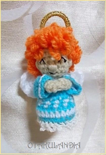 Ángel de la Anunciación en crochet