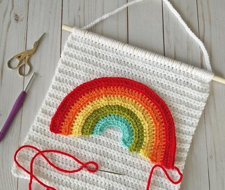 cuadro infantil decoracion crochet