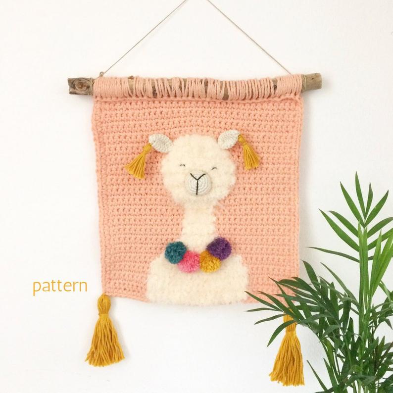 cuadro infantil decoracion crochet