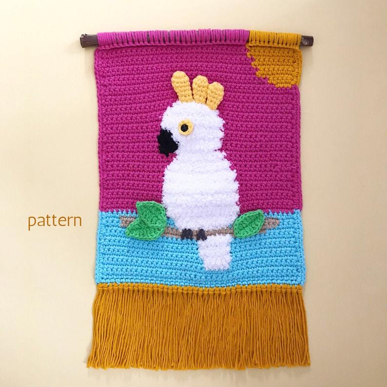 cuadro infantil decoracion crochet
