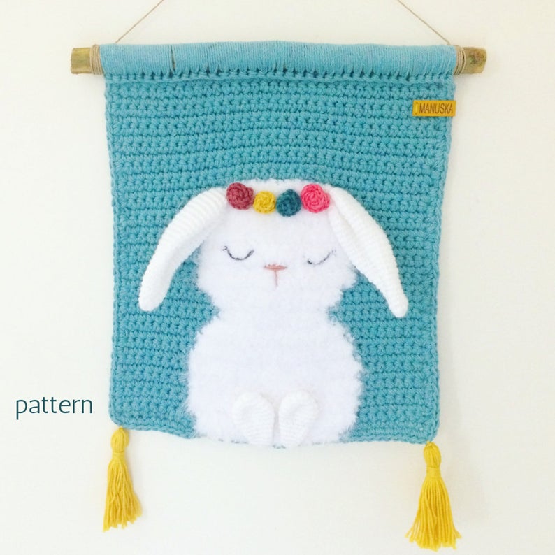 cuadro infantil decoracion crochet