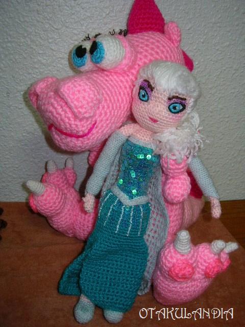 dragones de otakulandia en crochet