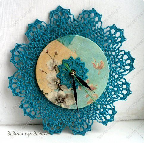 reloj artesanal en crochet