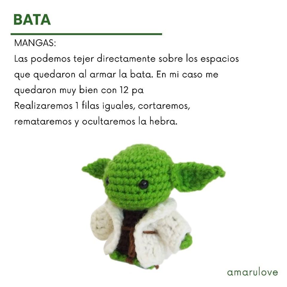 Maestro Yoda - patrón en castellano