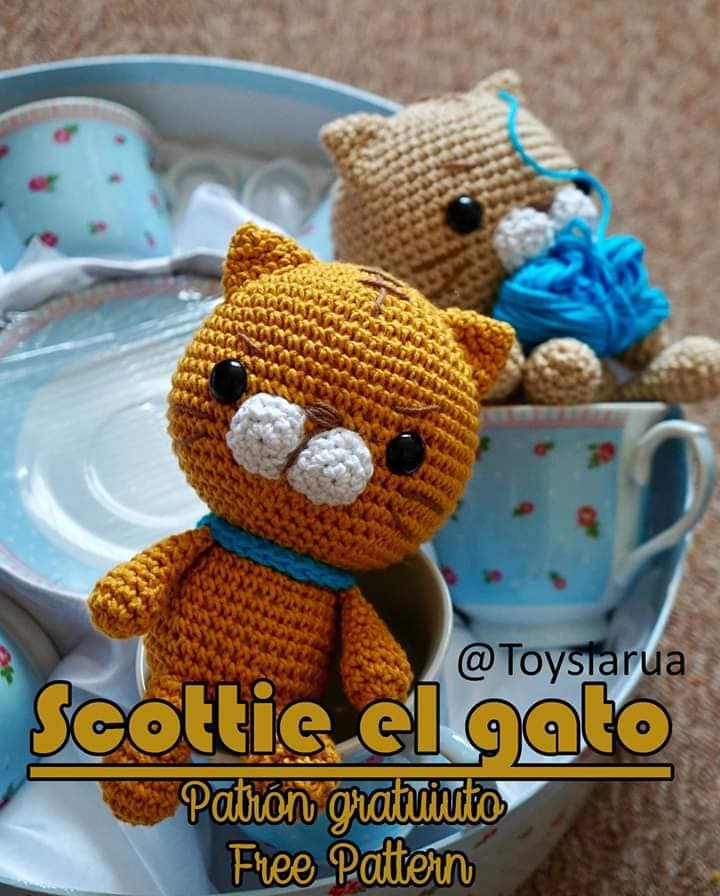 Scottie el gato de ToysLarua - patrón en castellano