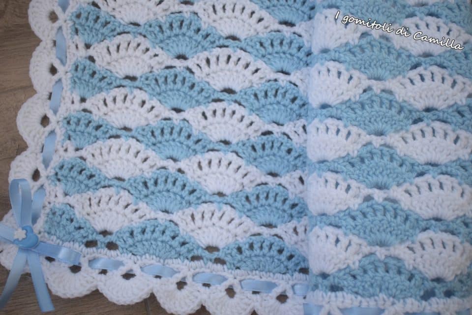 patrón manta crochet