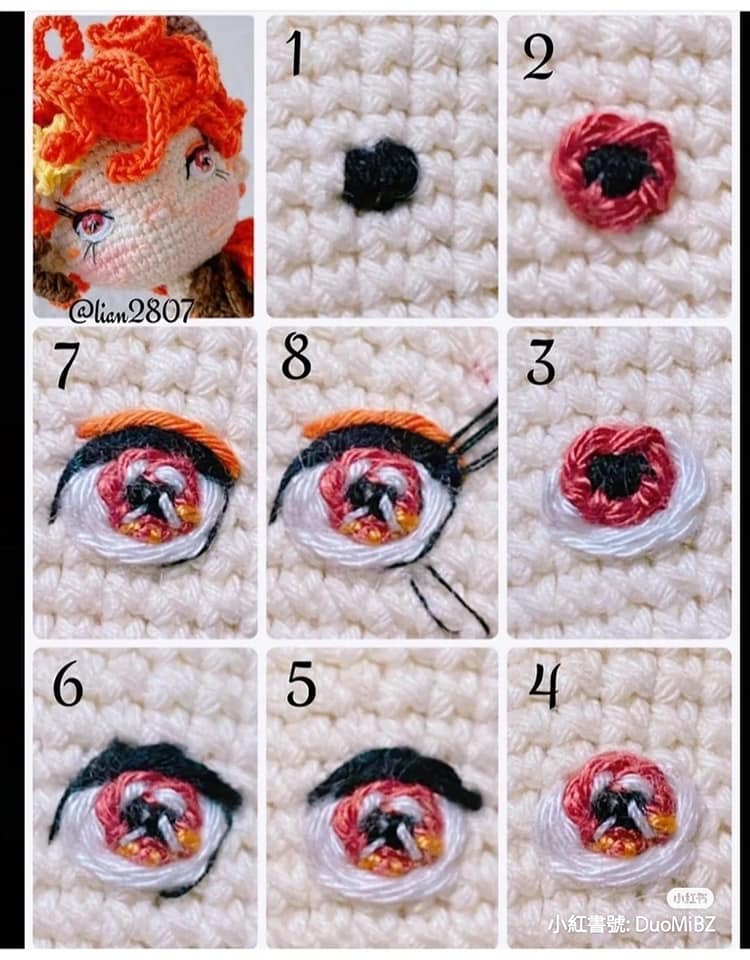 TUTORIAL BORDAR OJOS DE SEGURIDAD @mareandolalanavlog48 #ojos #ganchillo  #amigurumis 