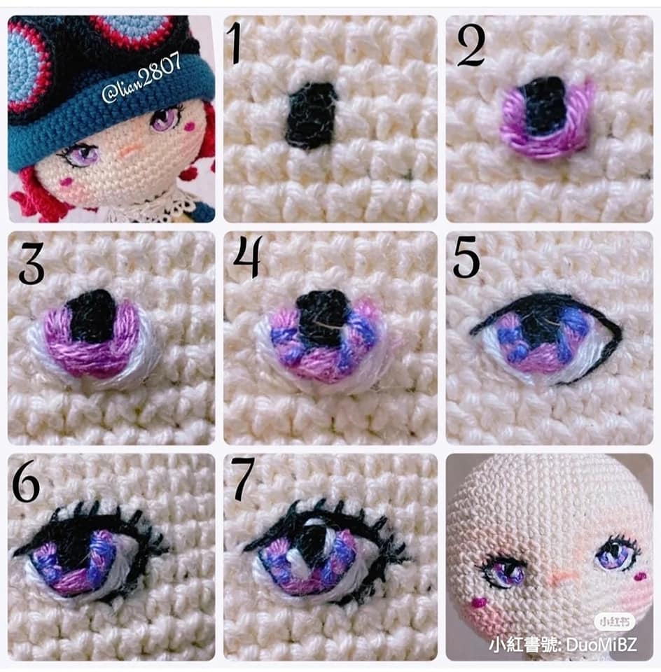 TUTORIAL BORDAR OJOS DE SEGURIDAD @mareandolalanavlog48 #ojos #ganchillo # amigurumis 