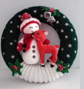 Las 60 Coronas de Navidad en Crochet más lindas de Pinterest