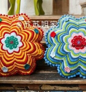 Cojín Mandala de Flor con gráfico