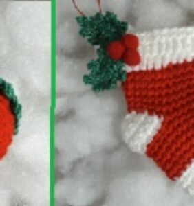 Hojas de Acebo bonitas y fáciles en crochet