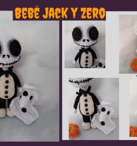 Bebé Jack y Zero patrón en español